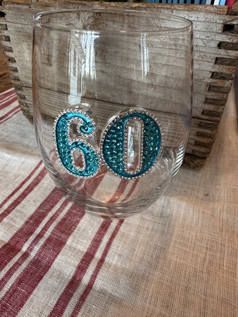 Jeweled 60 Stemless Wine Glass By The Queens’ Jewels | 18oz
